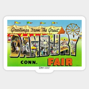 Danbury Fair Postcard Sticker